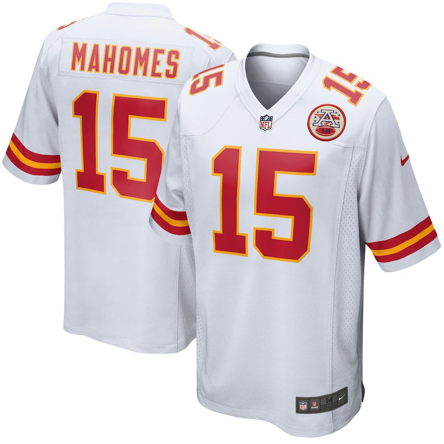Men Kansas City Chiefs 15 Patrick Mahomes Nike White Game NFL Jersey